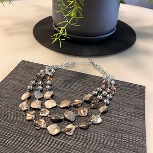 Elegant Multi-Strand Shell Necklace